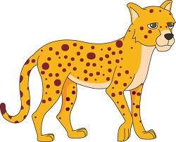 cheetah african fastest mammal clipart