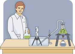 chemistry students lab experiment