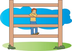 child on playground climbing wall
