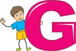 children alphabet letter g clipart
