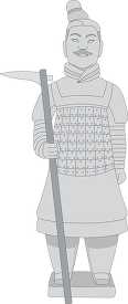 China Terra Totta Trmy Protecting Emperor Qins Tomb Type 4 Clipart