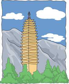 Chinese Pagoda Clipart