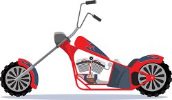 chopper motorcycle clipart