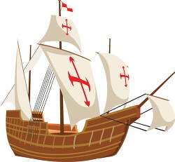 christopher columbus ship santa maria clipart