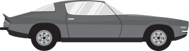 classic car red chevrolet camaro gray color