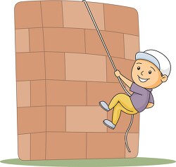 climbing up rock wall clip art 1593