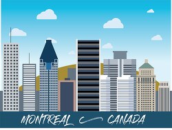 clipart city skyline montreal canada 2