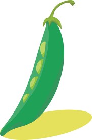 clipart of an open pea pod 1112.eps