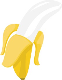 clipart of yellow banana fruit