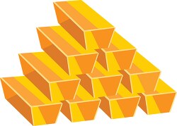 clipart pile of gold bars clipart