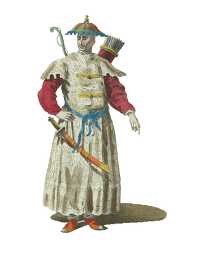 clothing of mandarian war in chinese Tartary 1700