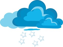 clouds and stars clipart