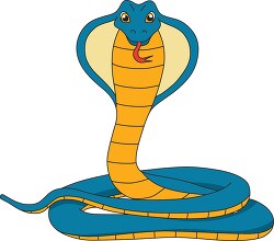 cobra snake yellow blue