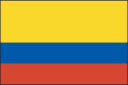 Colombia flag flat design clipart