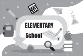 colorful graphics for elementary school gray color
