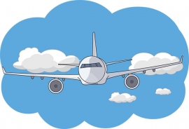commercial aircraft clipart 815