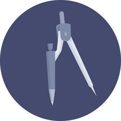 compass math tool icon clipart