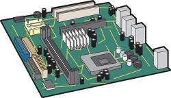 computer mother board clipart