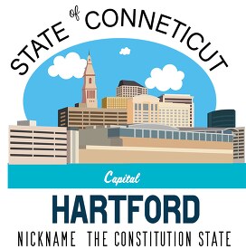 Connecticut state capital Hartford nickname centennial state cli