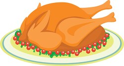 cooked whole chicken clipart