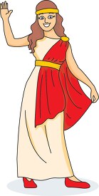 costume woman ancient greece toga