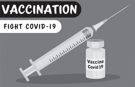 covid 19 vaccination gray color
