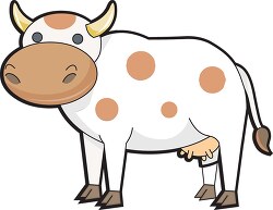 cow animal character clipart
