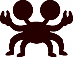 crab cartoon clipart silhouette