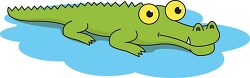 crocodile clipart big yellow eyee clipart