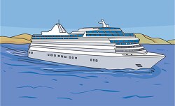 cruise ship travel clipart