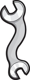 curved wrench clipart