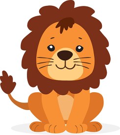 cute animal lion clipart