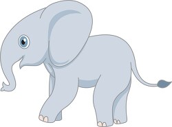 cute baby elephant with big ears clipart