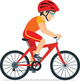 cycling workout riding bicycle clipart