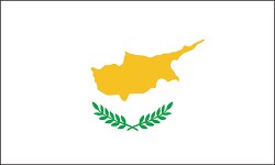Cyprus flag flat design clipart