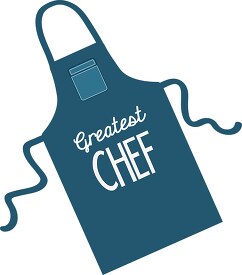 dark blue apron greatest chef clipart 686