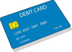 debit card clipart