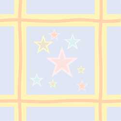 decorative pattern yellow lines with stars