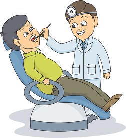 dentist examination of patient