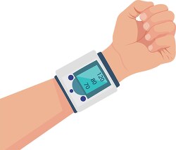 digital wrist blood pressure monitor bp cuff machine medical cli