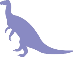 dinosaur purple silhouette clipart