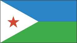 Djibouti  flag flat design clipart