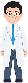 doctor wearing white coat clipart 6227