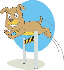 dog jumping clipart