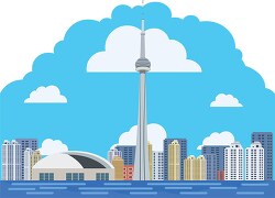 downtown city of toronto canada clipart