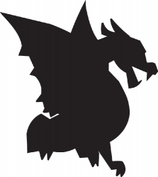 dragon black silhouette