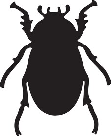 dung beetle silhouette clipart
