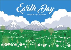earth day celebrate gifts of nature clipart