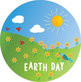 earth day flowers clipart