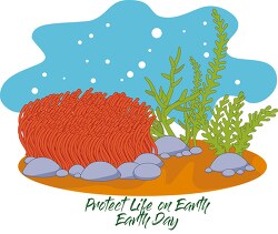 earth day life in the ocean coral reef clipart 20118